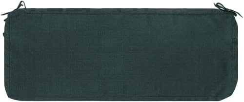moismk 5CM Dicke Sitzkissen Bank Bezug, Ersatzbezug für Sitzauflage, Leinen Bezug für Bankauflage Bankkissen, Gartenbank Auflage Outdoor Bezug, Waschbare Sitzauflage Kissenbezug(Dark Gray,160x40x5cm)