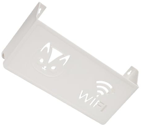LIFKOME Space-saving Wifi Router Storage Box Wall-mounted Router Organizer Cable Management Shelf