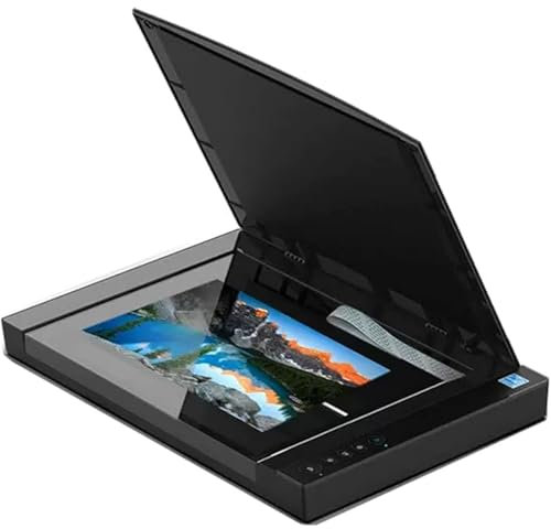 Großformatiger Flachbettscanner für Dokumente & Fotobücher, hohe Auflösung 2400 x 2400 dpi, schnelles Scannen mit 4 Sekunden pro Seite, perfekt für Bibliotheken und Schulen