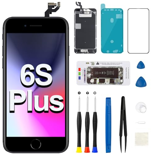 Per iPhone 6S Plus Sostituzione Dello Schermo con Altoparlante Orecchio Cavo Flex Fotocamera Anteriore Sensore di prossimità Pulsante Home 3D Touch Display LCD Digitizer Repair Tool Kit A1634 A1687