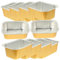 IMIKEYA 10Pcs Aluminum Foil Baking Boxes Convenient Compact Containers for High Temperature Cooking and Roasting for Cakes and Pastries and Practical Baking Supplies