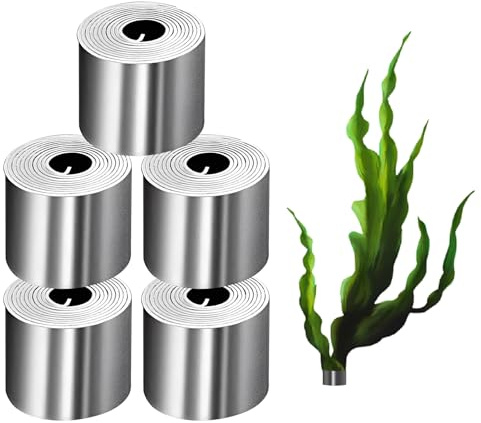 Solvica 5pcs Aquarium Plants Live Weights for Fish Tank,0.5 * 1500mm Aquarium Plant Holder, Bendable Metal Plant Anchors for Live Plants Prevents Floating