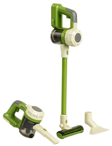Aspirateur Jouet Enfant, Sonore, Aspiration Réelle à Piles, Marche-Arrêt, 2 Embouts, Jouet Imitation dès 3 Ans