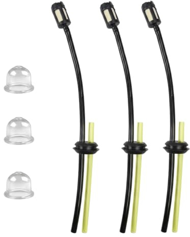 KAHZOR 6 piezas Kit Manguera Combustible y Cebador Universal - Filtro Gasolina para Desbrozadora, Cortacésped, Motosierra, Soplador, Arranque Fácil, Repuesto Motor 2T