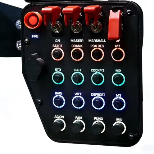 Multi-function 22 Programmable Buttons USB Simulation Racing Center Control For Logitech G27/G29/G920/G923 RS50/G Pro Steering Wheel; PC Button Box For PXN V99/ V10 Pro/V12 LITE/VD4 VD6 VD10 Truck ETS
