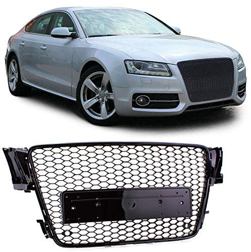 Sport Kühlergrill Grill Schwarz glänzend für Audi A5 8T 07-11
