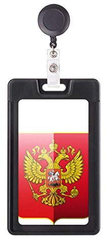 Kartenhülle mit einziehbarem Russland-Emblem