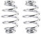 selle moto bobber + molle per sella vespa + Seat Spring | 1 Pair 3 Steel Seat Barrel Springs For Chopper Bobber Motorcycle(Silver)