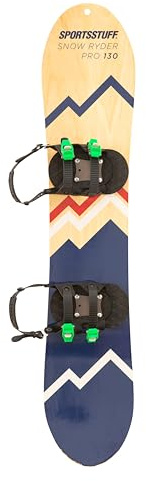 SportsStuff Snow Ryder PRO Hardwood Snowboard, 130cm, Beginner's Wood Snowboard