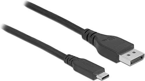Delock Bidirektionales USB Type-C™ zu DisplayPort Kabel 8K 60 Hz 0,5 m