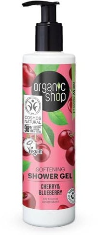 Organic Shop Shower Gel Softening Cherry and Blueberry, 280 ml