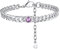 ChainsHouse Gold Cuban Link Anklet Jewelry Chain Anklets Ankle Bracelets for Women, (CHA18533G-6-8-CHEU)