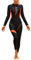 SEAUR Ganzkörper Badeanzug Damen UPF 50+ Rash Guard Lange Beine und Arme Schwimmanzug Slim Fit Sonnenschutz Reißverschluss Bademode Schwimmen Surfen - S