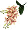 HXSCOO Weiche Film Blatt Doppel Gabel 9-Kopf Tiger Kopf Orchidee Hause Wohnzimmer DIY Blumenarrangement Ornamente Hochzeit Blumen (Color : 6)