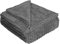 Betz Wohndecke BARI Kuscheldecke Flauschig Cord-Flanell XXL Größe 150x200 cm Farbe Graphit