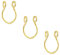 D.Bella 3Pcs Fake Nose Rings 20G 8mm Chirurgenstahl Gold Faux Lip Septum Nose Rings Hoop Set Clip On Piercing Körperschmuck für Frauen Männer