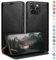 HUOUH for iPhone 14 Pro 6.1 Wallet case with RFID Blocking PU Leather,Flip Folio Book covers,Credit Card Holder Shockproof Phone case Women Men for Apple 14 Pro case Black