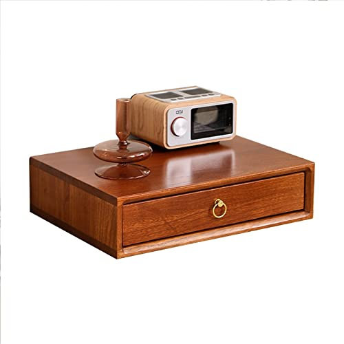 IUBGFTO Desktop File Cabinet - Desktop Storage Box With Drawers, Wooden Desktop File Cabinet, Multilayer Desktop Organizer Storage Box With Drawers, For Monitor Stand/Printer Platform