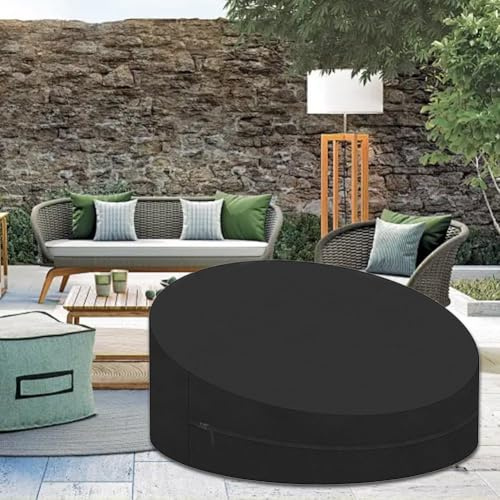 Copertura per sdraio e patio con coulisse, borsa di ventilazione, in tessuto Oxford 420D, impermeabile, resistente agli strappi, traspirante, per mobili da esterni, copertura per isola solare per