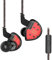 Yinyoo KZ ES4 In Ear Ohrhörer mit Mic Sport Lauf Kopfhörer, KZ In Ohr Ohrhörer (1DD + 1BA) mit Mikrofon Stereo Ohrhörer mit 3,5mm Audio Jack