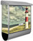 banjado® Burgwächter Briefkasten Edelstahl 38x39x12cm mit Motiv Leuchtturm Sylt/Briefkasten Edelstahl ohne Zeitungsfach/Briefkasten grau/Postkasten inkl. Montagematerial & 2 Schlüsseln