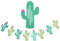 Amosfun Mexican Carnival Cactus Flag Bunting Pull Flag Garland for Mexican Party Birthday Theme Hen Party Wedding Decoration