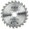 185mm x 24T TCT Saw Blade. 185mm Circular Saw Blade For Rip Cuts x 30mm Bore + 25mm/20mm/16mm Bore Reduction Rings Fits Evolution Bosch Makita Ryobi Dewalt Circular Saws etc, Fits 190mm Circular Saw