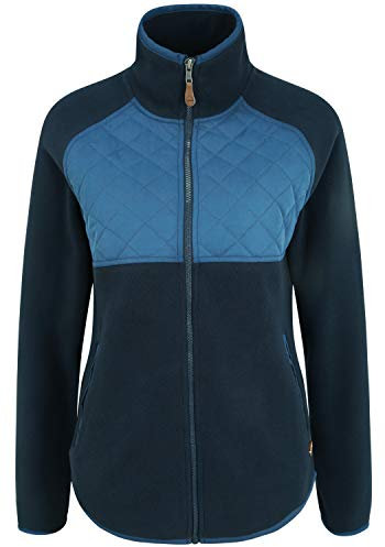 OXMO Malin Damen Fleecejacke Sweatjacke Jacke, Größe:XXL, Farbe:Insignia Blue (194010)