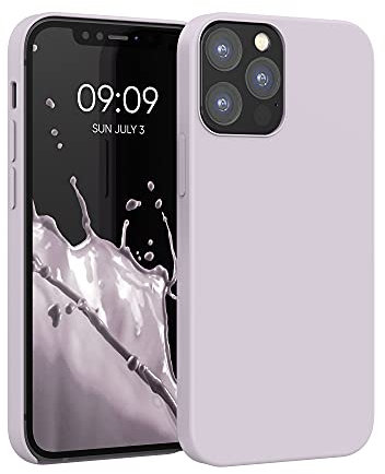 kwmobile Case Compatible with Apple iPhone 12 / iPhone 12 Pro Case - TPU Silicone Phone Cover with Soft Finish - Purple Cloud
