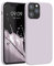 kwmobile Case Compatible with Apple iPhone 12 / iPhone 12 Pro Case - TPU Silicone Phone Cover with Soft Finish - Purple Cloud