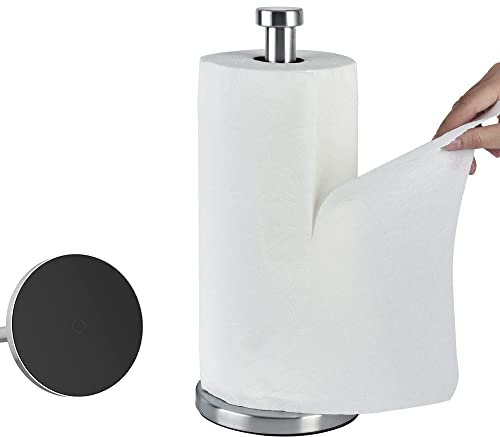 Porte Essuie Tout, Porte Sopalin INOX, Support Rouleau Essuie Tout de Cuisine, Porte Rouleaux Sopalin, Vertical Derouleur Essuie Tout Support de Serviette, 33cm H