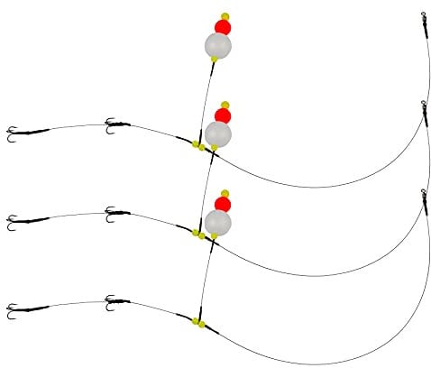 X3 Pike Pop Up Rigs - Pike Fishing Dead Bait Wire Trace