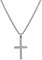 murtoo kette herren, halskette kette, kreuz kette, kreuzanhänger, edelstahl kette, geschenk herren(silber,M,50cm)