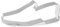 Keewah Ausstechform Slipper Schuhe Edelstahl 12,7 x 5,3 cm