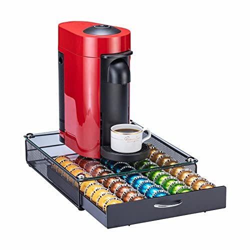 Rice rat for Nespresso Pods Holder Vertuo Pod Holder for Vertuoline Capsules (50 pods)