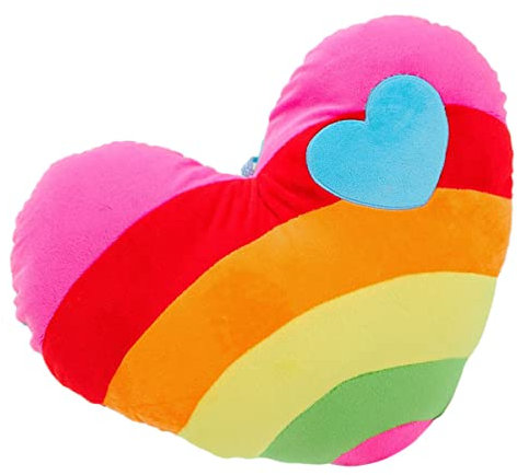 Toyvian 1Pc Pp Sofa Stoffkissen Herz Zufällig Schicke Kissen Wohndeko Ostern Überwurf Weich Geschenk Dekorativ Stern Regenbogen Umarmt Kissen Plüsch Bunt Valentinstag Für