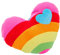 Toyvian 1Pc Pp Sofa Stoffkissen Herz Zufällig Schicke Kissen Wohndeko Ostern Überwurf Weich Geschenk Dekorativ Stern Regenbogen Umarmt Kissen Plüsch Bunt Valentinstag Für