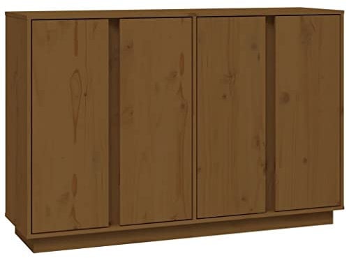 vidaXL Sideboard Schrank Anrichte Beistellschrank Kommode Mehrzweckschrank Standschrank Wohnzimmerschrank Honigbraun 120x35x80cm Massivholz Kiefer