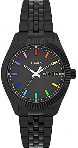 Timex Damen Analog Uhr Mit Edelstahl Armband Legacy Rainbow