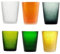 Serafino Zani Memento set 6 bicchieri da acqua in vetro colorato
