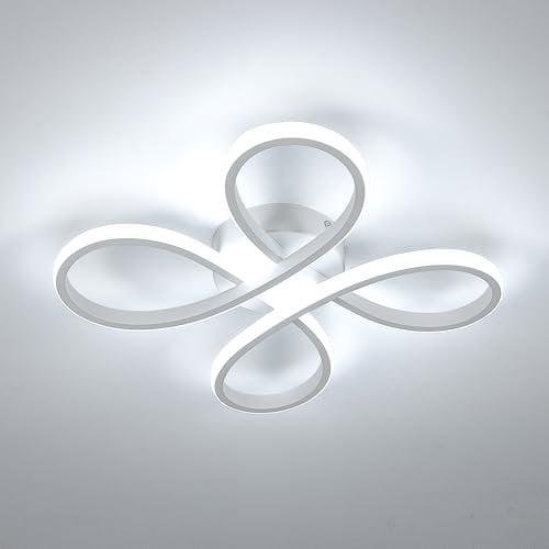 Comely Modern LED Ceiling Light, 30W 3400LM Ceiling Lamp Fixture 6500K Cool White Lighting for Bedroom, Living Room, Dining Room, Kitchen