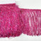 YYCRAFT 15,2 cm Hoogram Pailletten-Kette Quaste Fransenborte von The Yard Girlande Tanzkostüm Trimmen Party Dekoration (4,5 m, Hot Pink)