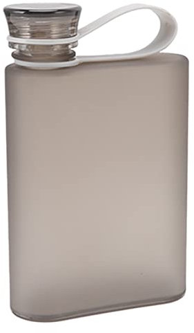 Haofy Borraccia Piatta, 380ml Trasparente A5 Borraccia Rettangolare a Prova di Perdite Bottiglie d'Acqua Borsa Borraccia Fredda per Sport All'Aperto Palestra Campeggio Escursionismo,