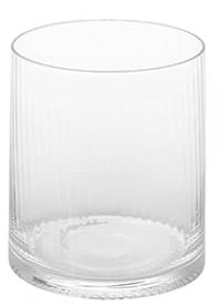 Storefactory [W] RAMSJÖ Large Clear Glass Striped Candleholder