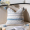 BlissBlush Dekorativer Kissenbezug mit Quasten, für Couch, Sofa, Schlafzimmer, Wohnzimmer, Heimdekoration, 50,8 x 50,8 cm, Blau, 2 Stück