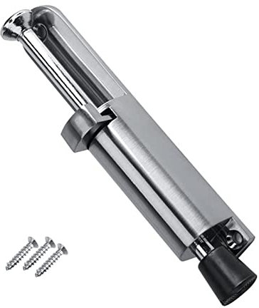 Step On Door Stopper Holder Kick Down Door Stop Zinc Alloy Foot Operated Door Holder with Rubber for Door Hardware Kick Down Door Locks Stopper Holder