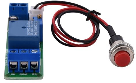 Módulo Temporizador de 12v 12v 10 × 6 × 3 DC 12v Retardo del Temporizador Apagar el Módulo Tiempo de relé de Sincronización 1~10 Segundos Temporizador de 12v