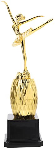 Gogogmee Balletttrophäe Mit Tänzerinfigur Stabilem Sockel Hochglanzierter Oberfläche Preistrophäe Für Tanzwettbewerbe Schulbelohnungen Geschenke Für Ballettmädchen