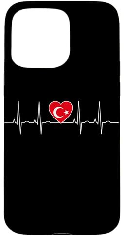 Türkei Flagge Herzschlag It is in my DNA Geschenk für Türken Hülle für iPhone 15 Pro Max