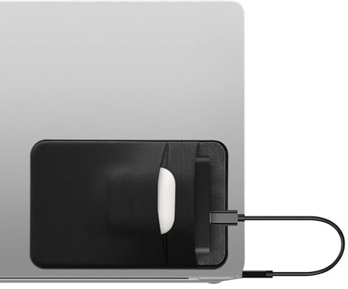 kwmobile Custodia Hard Disk Esterno Compatibile con SanDisk Portable SSD, Samsung T7, Crucial X8, HDD Cover - Case SSD 2 Tasche - Porta Accessori Elettronici - Tessuto Elastico - nero matt